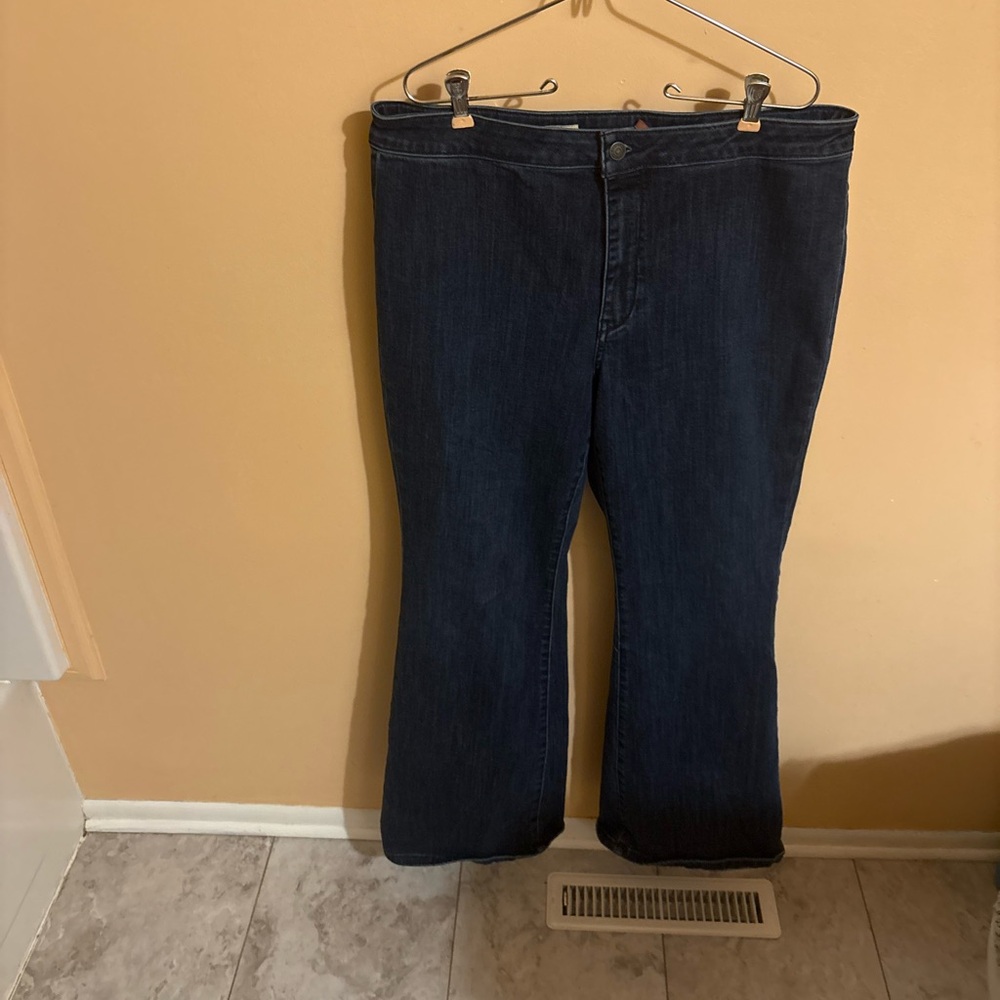 Anthropologie Pilcro Wide Leg Bootcut Dark Wash Jeans